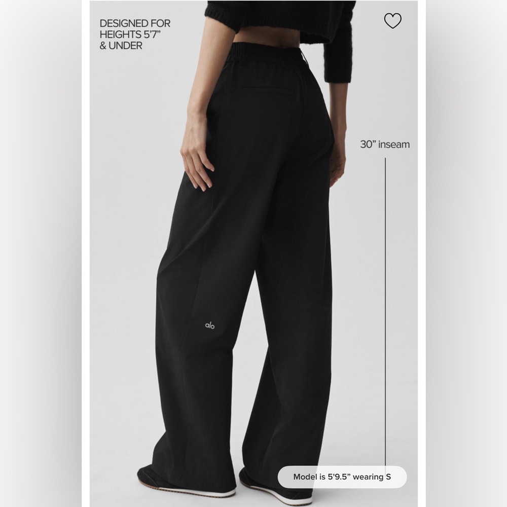 XS Alo Yoga High Waist Pursuit Trouser Regular 30 inseam